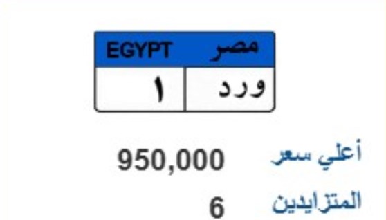 لوحة مميزة وتحمل الرقم ( و.ر.د 1 )