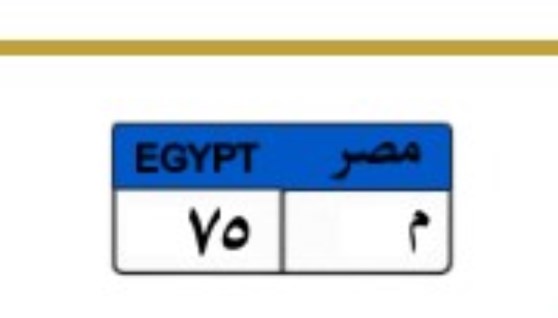 لوحة سيارة مميزة