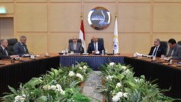 وزيرا النقل والرى خلال اللقاء 