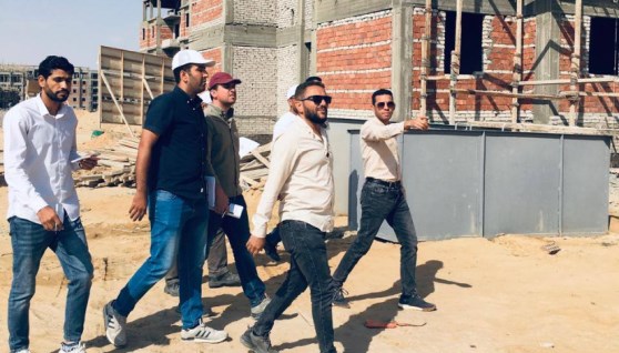 رئيس جهاز مدينة حدائق العاصمة خلال تفقده للمشروع رئيس جهاز مدينة حدائق العاصمة خلال تفقده للمشروع