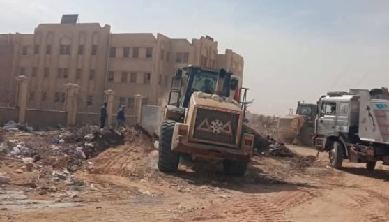 جانب من إنشاء مجمع معاهد أزهري