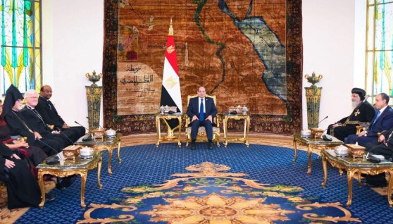 الرئيس عبد الفتاح السيسي يستقبل وفد الكنائس العالمي