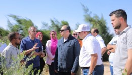 جولة ميدانية بمدينة الغردقة في محافظة البحر الأحمر، لتفقد مشروع زراعة نبات الجوجوبا