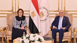  الدكتور هانى سويلم وزير الموارد المائية والرى، جيسيكا روسوال مفوضة الإتحاد الأوروبي للبيئة والموارد المائية والاقتصاد الدائري