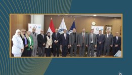جانب من توقيع الاتفاقية بين هيئة البترول وجامعة زويل 