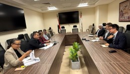 رئيس التمثيل التجاري المصري خلال لقائه الملحق التجاري البريطاني بالقاهرة