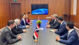 جانب من مباحثات وزير البترول مع الشركات العالمية