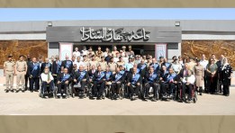 المعرض الفنى لإبداعات ومنتجات المحاربين القدماء وأسر الشهداء 