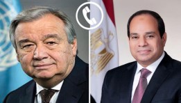 الرئيس عبد الفتاح السيسي وسكرتير عام الأمم المتحدة