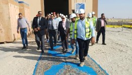 نائب وزير الكهرباء تتفقد مشروع محطة محولات مزارع بني سويف جهد 220 ك.ف