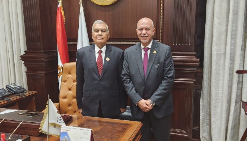  النائب المهندس حازم الجندي، عضو مجلس الشيوخ مع المستشار عصام فريد