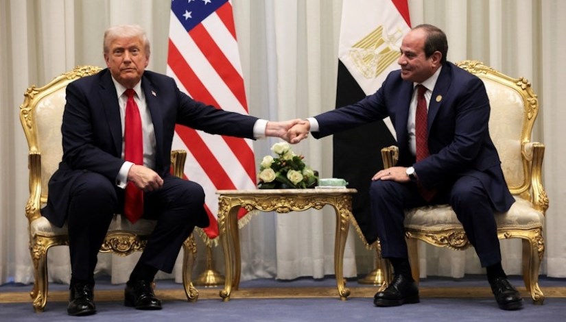 الرئيس عبدالفتاح السيسي ونظيره الأمريكي ترامب