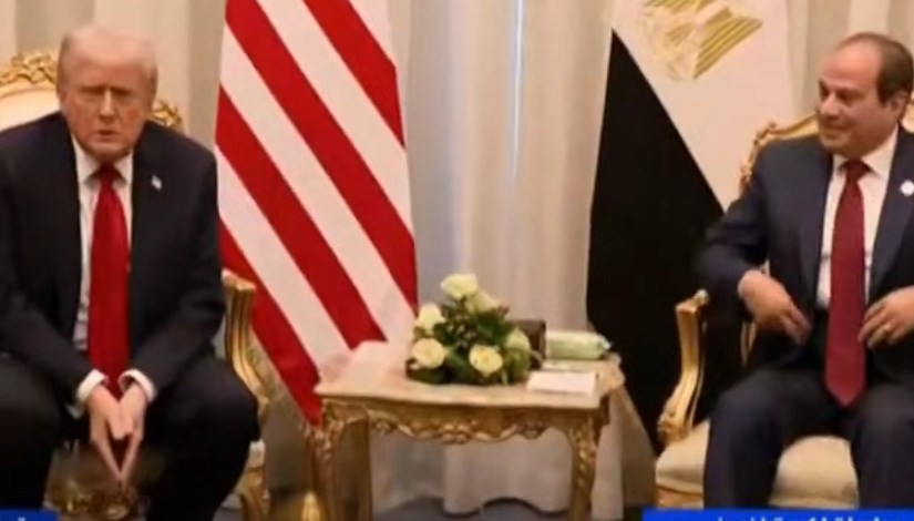 الرئيس السيسي مع نظيره الأمريكي ترامب