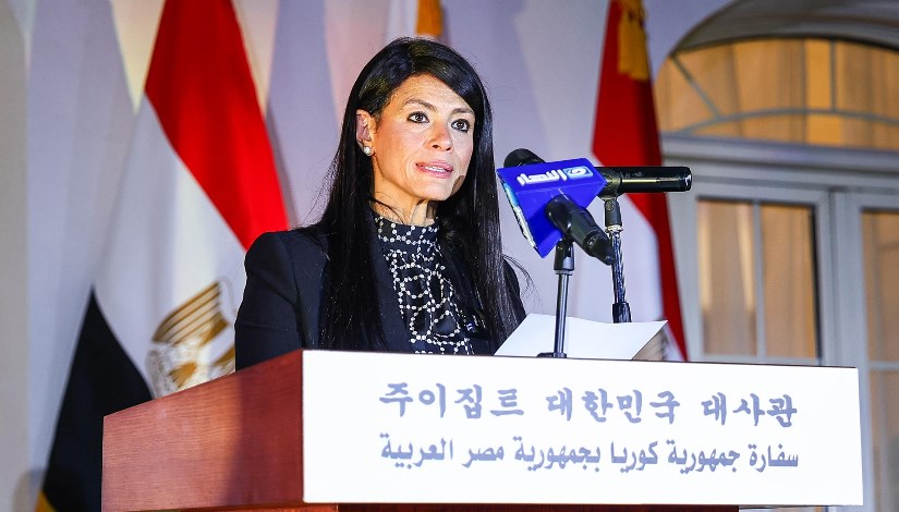 جانب من كلمه وزيرة التخطيط خلال الاحتفال