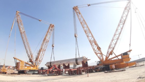 صورة من تركيب بتروجت لجهاز مشروع الأسمدة الأزوتية