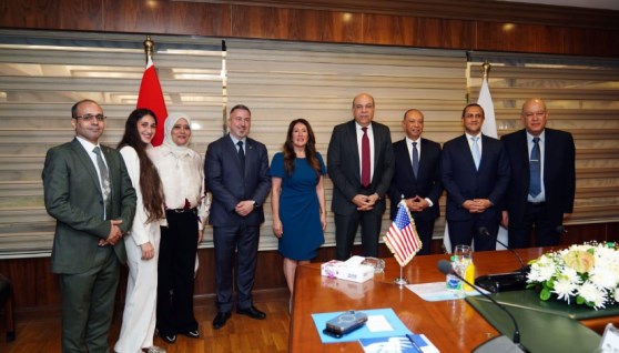 جانب من توقيع مذكرة تفاهم مع الجانب الأمريكي