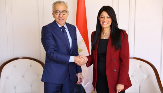 رانيا المشاط ووزير القتصاد والتجارة اللبنانى 