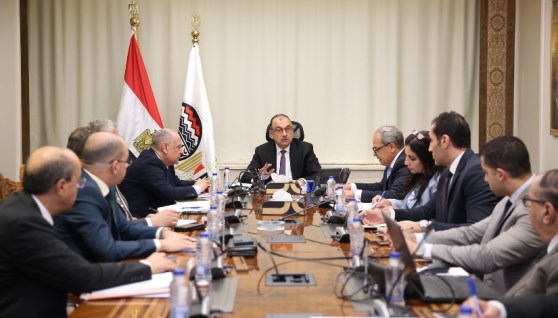  وزير قطاع الأعمال العام مع الرؤساء التنفيذيين للشركات القابضة التابعة للوزارة
