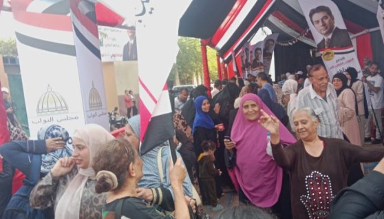 جانب من الانتخابات اليوم