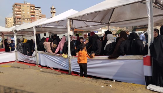 جانب من لجان الوراق الانتخابية