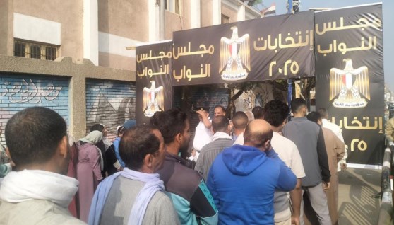 جانب من انتخابات المنيا 
