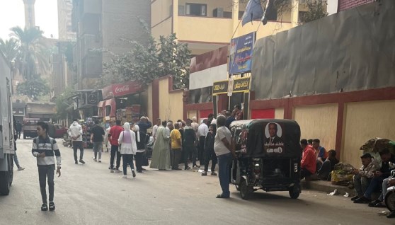 من أمام مدرسة الشهيد مصطفى السيد فؤاد بالمطرية