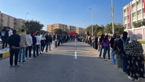 من أمام بعض اللجان بالتجمع الخامس