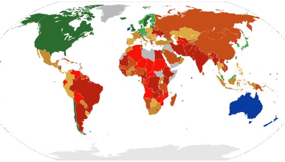 خريطة العالم - صورة أرشيفية 