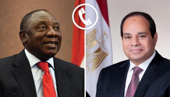 الرئيس عبد الفتاح السيسي ورئيس جنوب إفريقيا 