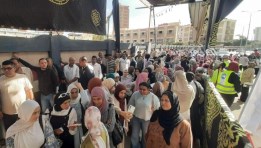 إقبال الناخبين أمام لجان الاقتراع بالبحيرة