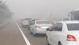 القيادة خلال تكون الشبورة المائية