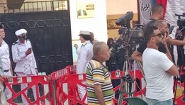 الشرطة النسائية أمام لجان منطقة الطالبية والعمرانية بمحافظة الجيزة