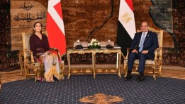 الرئيس السيسي خلال لقائه ملكة مملكة الدنمارك