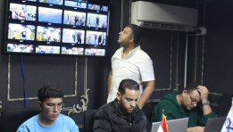 جانب من متابعة العملية الانتخابية