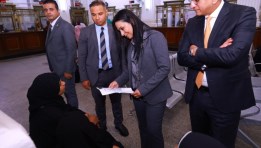 وزيرة التضامن تزور المقر الرئيسي لبنك ناصر الاجتماعي  وتتفقد سير العمل