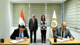 مراسم توقيع بروتوكول تعاون بين جهاز تنظيم إدارة المخلفات (WMRA)، وشركة أسمنت سيناء