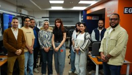 الدكتورة دينا عبد العزيز المرشحة لانتخابات النواب تزور موقع «إيجي إن»