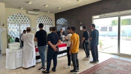 جانب من مشاركة المصريين بالخارج بسلطنة عمان 