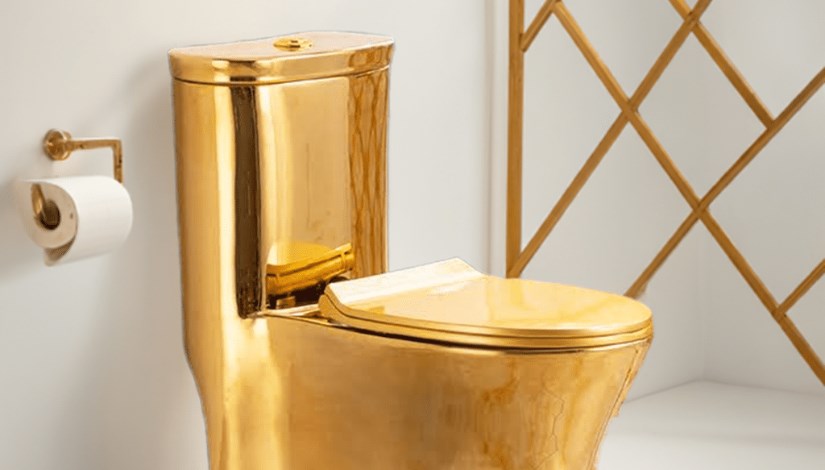 مرحاض ذهبي