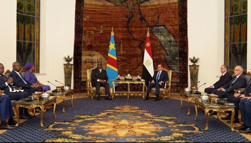 الرئيس السيسي خلال استقباله لرئيس جمهورية الكونغو الديمقراطية الرئيس السيسي خلال استقباله لرئيس جمهورية الكونغو الديمقراطية