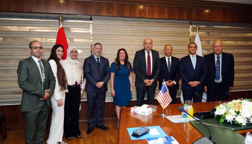 جانب من توقيع مذكرة تفاهم مع الجانب الأمريكي