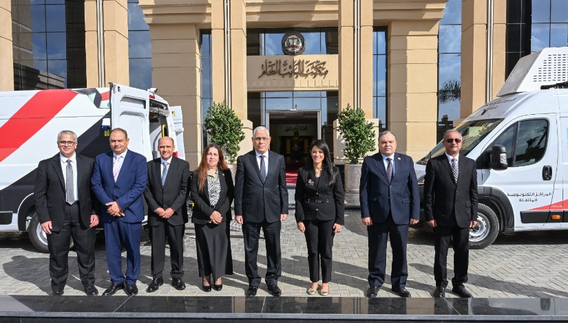 جانب من استقبال النيابة العامة لوزارة التخطيط