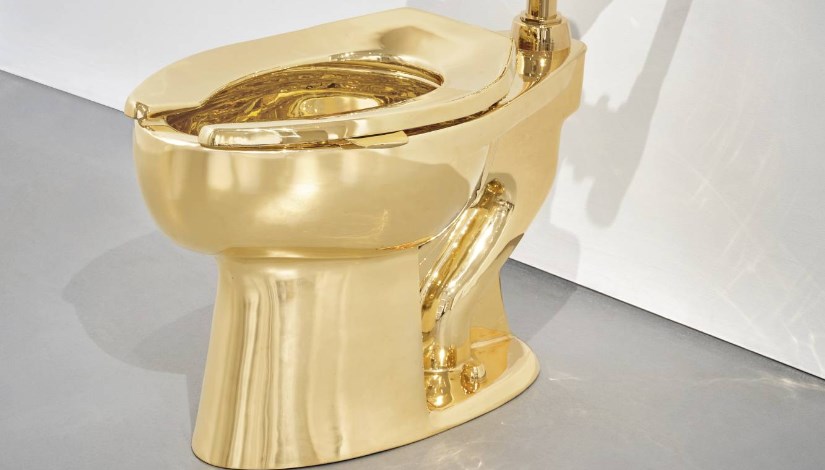 مرحاض من الذهب 