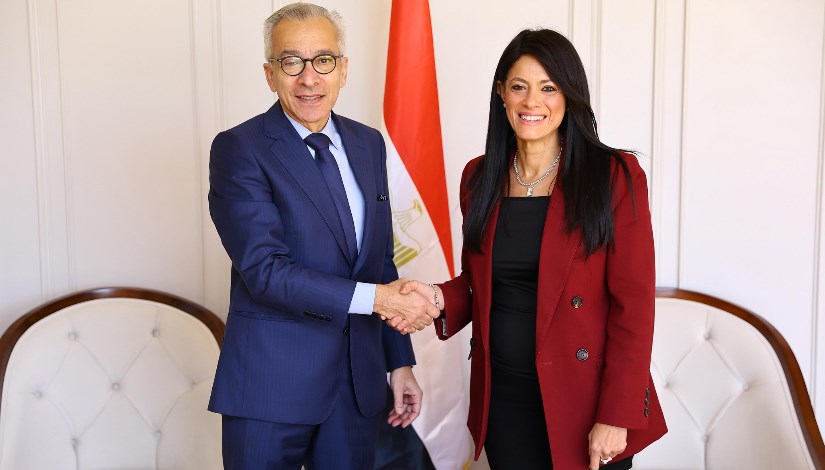 رانيا المشاط ووزير القتصاد والتجارة اللبنانى 