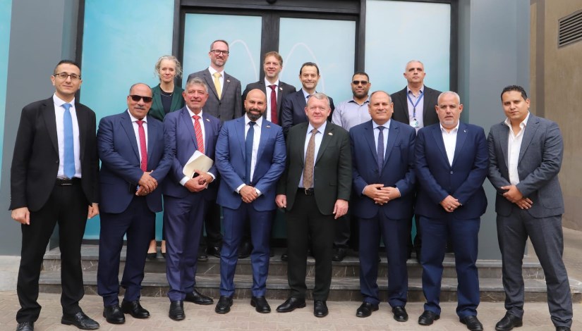 وزير الخارجية الدنماركي اثناء زيارته لمصر 