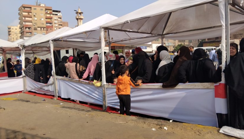 جانب من لجان الوراق الانتخابية