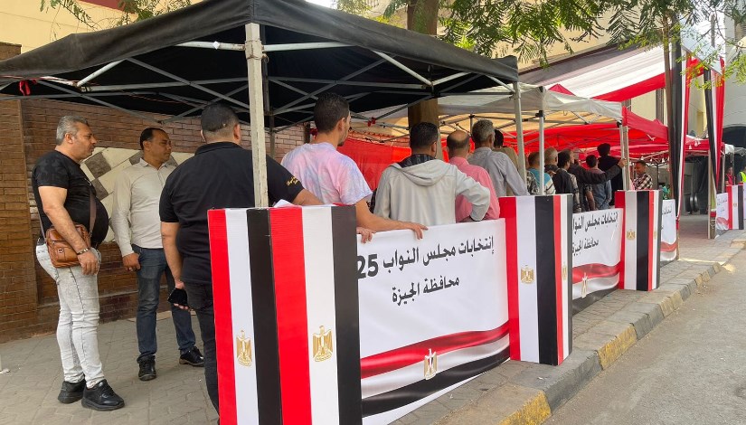 جانب من الانتخابات بمنطقة الطالبية 