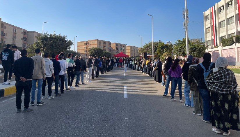 من أمام بعض اللجان بالتجمع الخامس