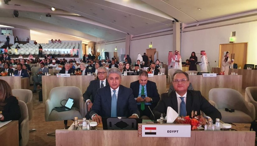 وزير السياحة خلال مشاركته  في الدورة 26 للجمعية العامة لمنظمة الأمم المتحدة للسياحة