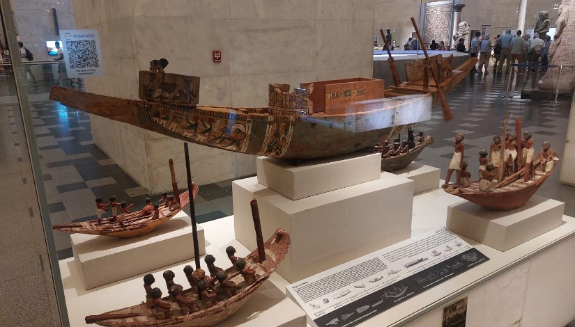 صورة أثناء جولة إيجي إن داخل المتحف المصري الكبير صورة أثناء جولة إيجي إن داخل المتحف المصري الكبير